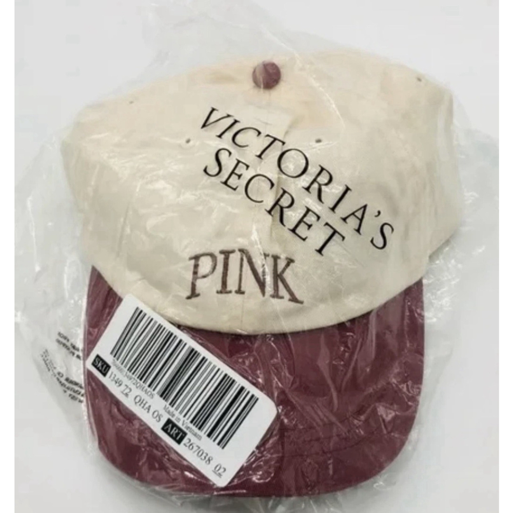 Victoria's Secret PINK Ladies Baseball Hat Burgundy NWTS